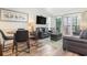 Cozy dining area with table and chairs near living room at 2405 S Ocean Blvd. # 207, North Myrtle Beach, SC 29582