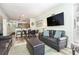 Open living space with kitchen and dining area at 2405 S Ocean Blvd. # 207, North Myrtle Beach, SC 29582
