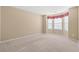Neutral bedroom with a bay window that provides lots of natural light and neutral carpet at 352 Mckendree Ln., Myrtle Beach, SC 29579