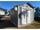 Charming outdoor shed with a unique sign and double doors, perfect for hobbies or storage at 914 Mary Read Dr., North Myrtle Beach, SC 29582