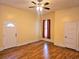 Spacious living room with natural light and laminate wood flooring at 306 E Godbold St., Marion, SC 29571