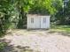 The backyard shed provides extra storage at 306 E Godbold St., Marion, SC 29571
