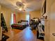 Bright bedroom with wooden floors and fireplace at 306 East Godbold St., Marion, SC 29571