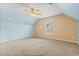 Bedroom featuring carpeted floors, a ceiling fan, and a window offering natural light at 1133 Spalding Ct., Surfside Beach, SC 29575