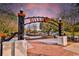 Entrance to Riverfront Park with arched signage, brick pathways, and tranquil scenery at 1217 Cymmer Ct., Conway, SC 29527