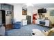 Cozy living room featuring a fireplace and ample seating at 2780 Oak St., Conway, SC 29526