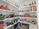 Walk-in pantry with extensive shelving, providing plenty of storage for food and household items at 3126 White Jasmine Dr., Little River, SC 29566