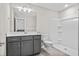 Modern bathroom featuring sleek vanity, a walk-in shower, and contemporary fixtures for a spa-like experience at 377 Starlit Way, Myrtle Beach, SC 29579