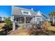 Lovely backyard with a pool, patio, and fenced-in yard, ideal for outdoor relaxation and activities at 6105 Bolsena Place, Myrtle Beach, SC 29577