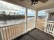 Spacious balcony with water views and community view at 640 Waterway Village Blvd # 15 I, Myrtle Beach, SC 29579