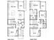 Two-story house floor plan, showing four bedrooms and two and a half baths at 1017 Tarpon Pond Rd., North Myrtle Beach, SC 29582