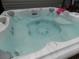 Close-up of a refreshing hot tub filled with clear, bubbling water at 741 Londonberry Ct., Conway, SC 29526