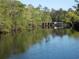 A tranquil river view framed by lush greenery with a bridge in the distance at 741 Londonberry Ct., Conway, SC 29526