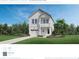 Charming two-story home showcasing white siding, a covered porch, and well-manicured landscaping at 2404 Hillbourne Loop, North Myrtle Beach, SC 29582