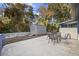 Spacious backyard patio with shed and seating area at 4502 Eyerly St., North Myrtle Beach, SC 29582
