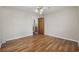Simple bedroom with laminate wood floor at 4502 Eyerly St., North Myrtle Beach, SC 29582
