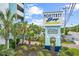 Monterey Bay Suites entrance sign, amenities listed at 6804 N Ocean Blvd. # 1537, Myrtle Beach, SC 29572