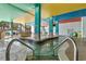 Indoor pool area with colorful columns and a whimsical theme at 6804 N Ocean Blvd. # 1537, Myrtle Beach, SC 29572