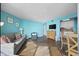 Living room with dining area and kitchen access at 6804 N Ocean Blvd. # 1537, Myrtle Beach, SC 29572