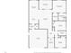 Detailed floor plan showcasing the layout with dimensions for each room at 1004 Millsite Dr., Conway, SC 29526