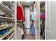 Spacious walk-in closet with extensive shelving and hanging storage at 1004 Millsite Dr., Conway, SC 29526