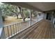 Wooden porch overlooking a grassy yard at 187 Alston Rd., Pawleys Island, SC 29585