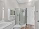 Bathroom with shower, toilet, vanity, and linen cabinet at 3943 Gladiola Ct. # 204, Myrtle Beach, SC 29588