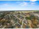 A bird's-eye perspective of the neighborhood, highlighting the homes and tree-lined streets at 412 E Melrose St., Mullins, SC 29574