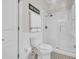 Clean bathroom with a walk-in shower and white tile at 112 Cockle Shell Ct., Pawleys Island, SC 29585