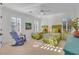 Bright bedroom with two twin beds and colorful accents at 112 Cockle Shell Ct., Pawleys Island, SC 29585