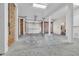 Large garage with high ceilings and exposed brick walls at 112 Cockle Shell Ct., Pawleys Island, SC 29585