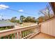 Peaceful balcony view overlooking a quiet residential street at 305 21St Ave. S # 108, Myrtle Beach, SC 29577