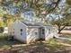 View of the house exterior with a well maintained lawn, landscaping, and vinyl siding at 447 Bragdon Ave., Georgetown, SC 29440