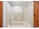 Clean and functional bathroom with a combined bathtub and shower at 4800 S Ocean Blvd. # 1219, North Myrtle Beach, SC 29582