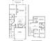 Floor plan of home showing 2 floors with rooms labeled with dimensions at 890 Foxtail Dr. # D-40, Longs, SC 29568