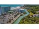 Stunning aerial view of a condo community near the beach with river access and ample parking at 9400 Shore Dr. # 312, Myrtle Beach, SC 29572