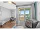 Cozy living room with a balcony offering a beautiful ocean view, seamlessly blending indoor and outdoor living at 9400 Shore Dr. # 312, Myrtle Beach, SC 29572