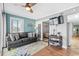 Inviting living room with a seamless flow to another bedroom, designed for relaxation and entertainment at 9400 Shore Dr. # 312, Myrtle Beach, SC 29572