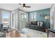 Stylish living room featuring access to a balcony with ocean views, perfect for enjoying the coastal lifestyle at 9400 Shore Dr. # 312, Myrtle Beach, SC 29572