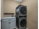 Stackable washer and dryer in laundry closet at 2548 Brescia St., Myrtle Beach, SC 29579
