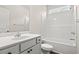 Bright bathroom with vanity and tub-shower combination at 332 Hayloft Circle, Conway, SC 29526