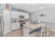 Kitchen with granite island and stainless steel appliances at 624 Watercliff Dr., Longs, SC 29568