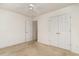 Spacious bedroom with ceiling fan and double door closet at 1228 Lanterns Rest Rd., Myrtle Beach, SC 29579