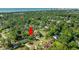Aerial view of a home surrounded by trees, providing a serene setting within a well-established neighborhood at 4502 Boxwood St., Myrtle Beach, SC 29577