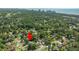 Aerial view of a charming home with a backyard near the coast and a view of the skyline at 4502 Boxwood St., Myrtle Beach, SC 29577