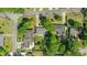 Overhead shot showing the property's layout among neighboring homes, street access, and proximity to surrounding areas at 4502 Boxwood St., Myrtle Beach, SC 29577