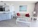Cozy living room with stylish furniture, wet bar, and a bright, open feel at 4719 S Ocean Blvd. # 609, North Myrtle Beach, SC 29582
