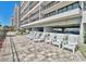Exterior Lounge Area with lounge chairs and patio at 4719 S Ocean Blvd. # 609, North Myrtle Beach, SC 29582