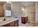 Bathroom with double sinks, vanity, and shower at 100 Barons Bluff Dr., Conway, SC 29526