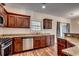 Kitchen with granite countertops, stainless steel appliances and access to backyard at 100 Barons Bluff Dr., Conway, SC 29526